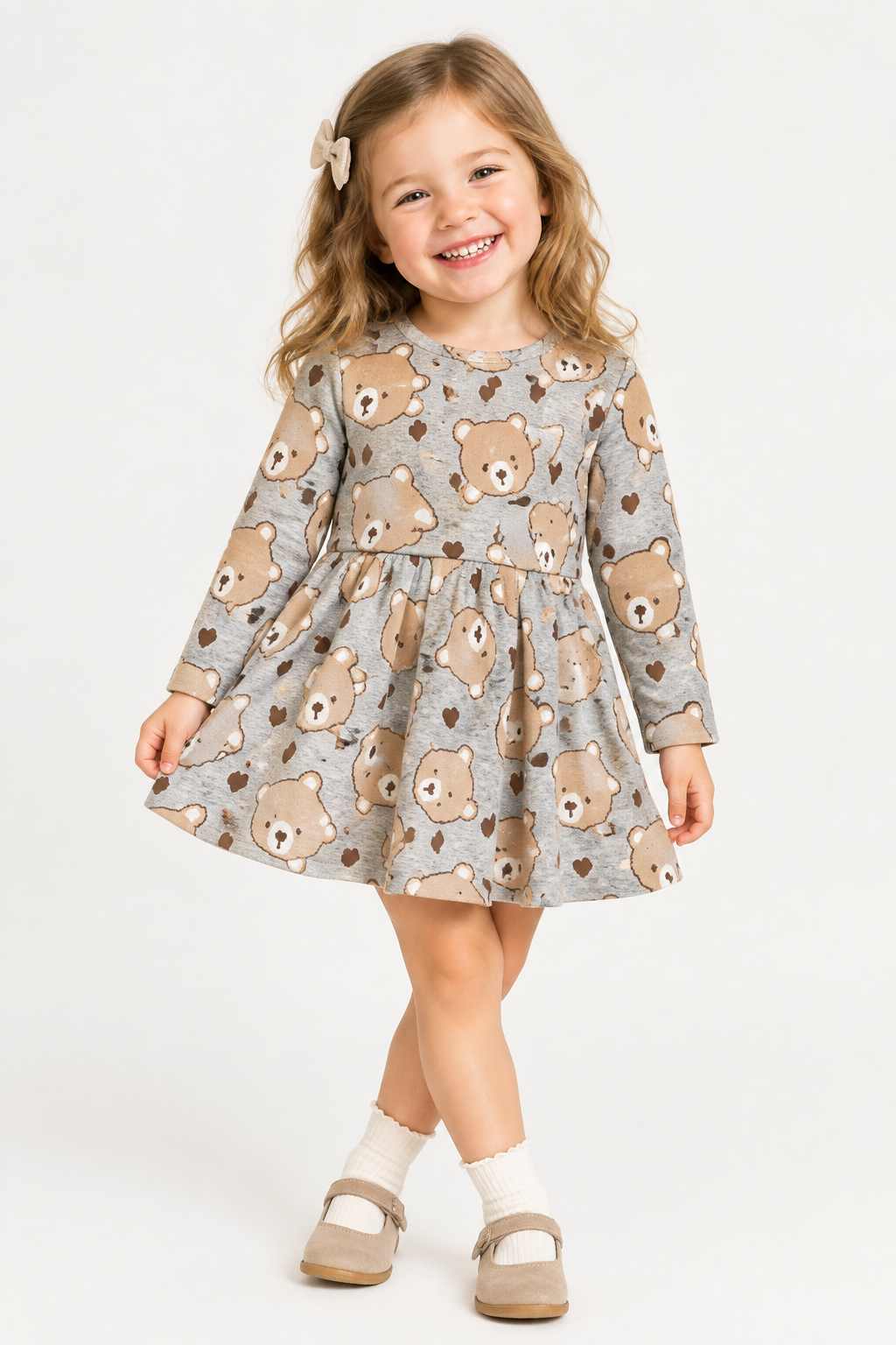 Rochie cu imprimeu jacquard ursuleti MAYORAL 2905 MY-R41Z